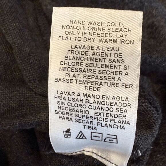 NEW! Velvet by Graham & Spencer Tami Mock neck Pullover Anthracite Charcoal XS - Picture 7 of 11